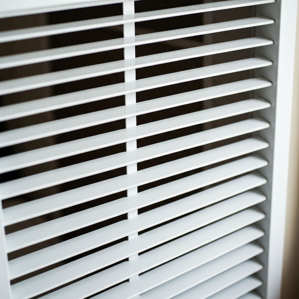 Spotless air vent after professional cleaning